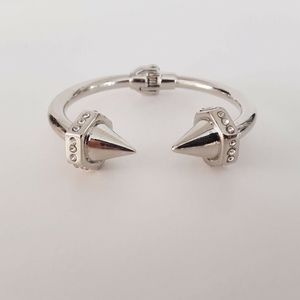 Anthropologie Bracelet New Silver Open Hinge Bangle
